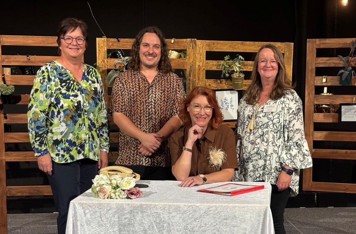 Elke Sch., Manuel Ehlich, Petra Frey und Elke Bachteler. Foto: Elke Bachteler.