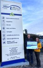 von links: Klaus Eberle und Elke Bachteler.  Bild: Ambulanter Hospizdienst westlicher Enzkreis e.V